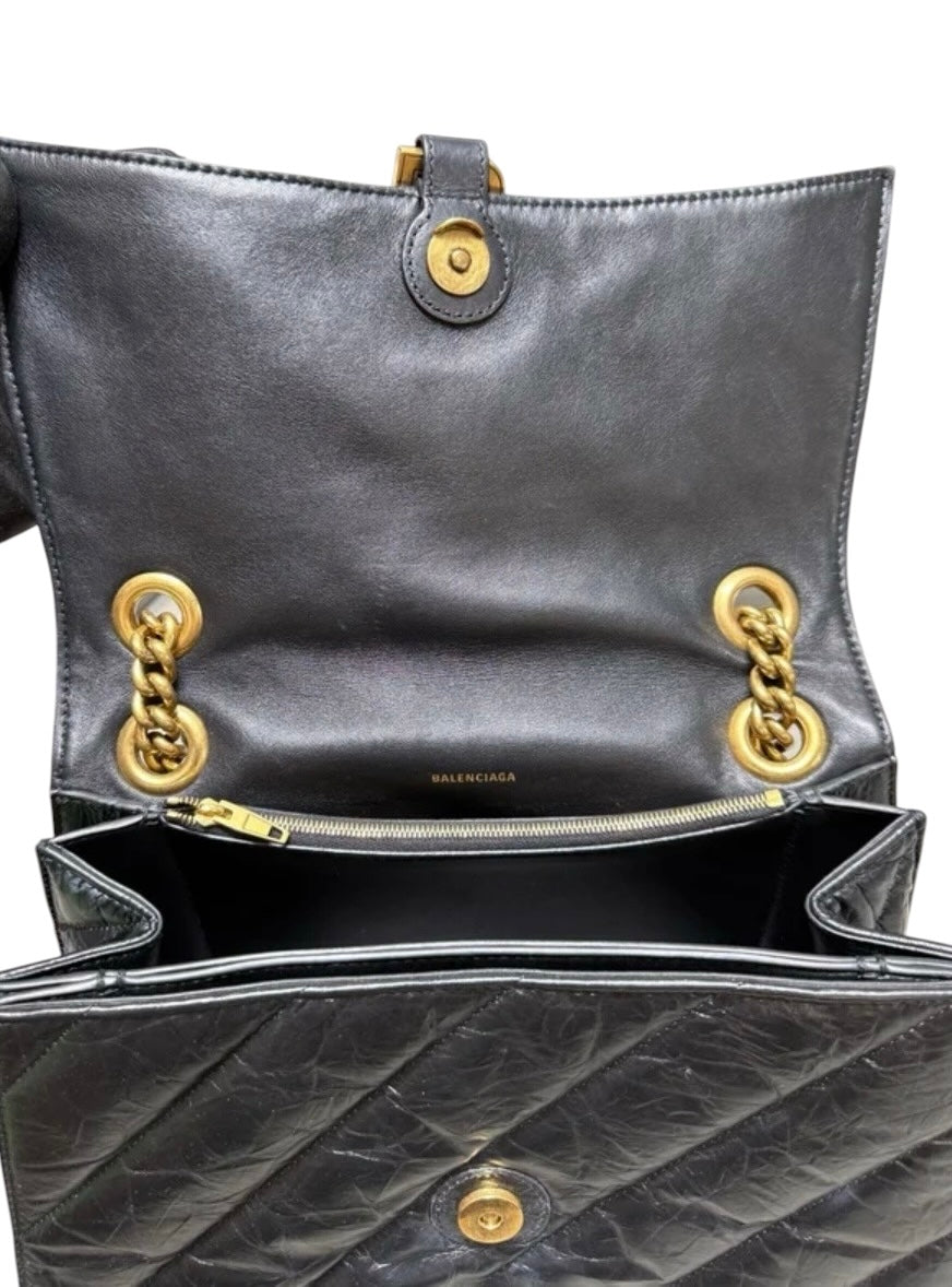 Sac crush noir Balenciaga