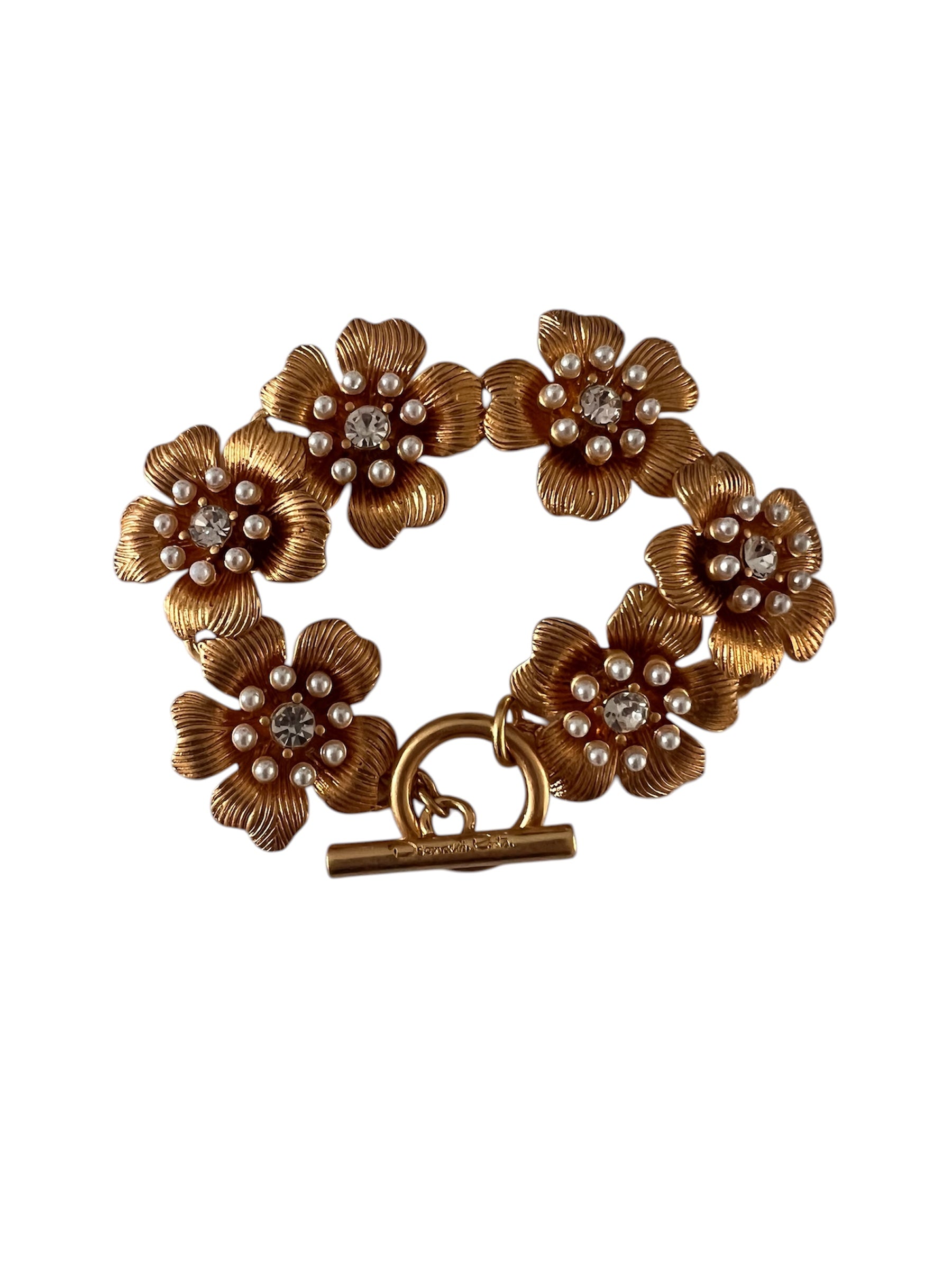 Bracelet fleurs Oscar de la Renta