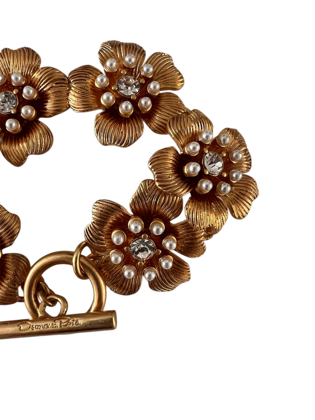 Bracelet fleurs Oscar de la Renta