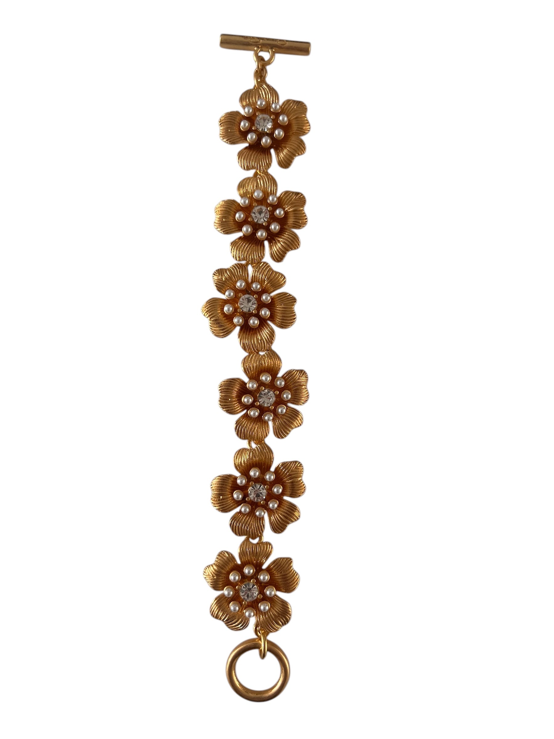 Bracelet fleurs Oscar de la Renta