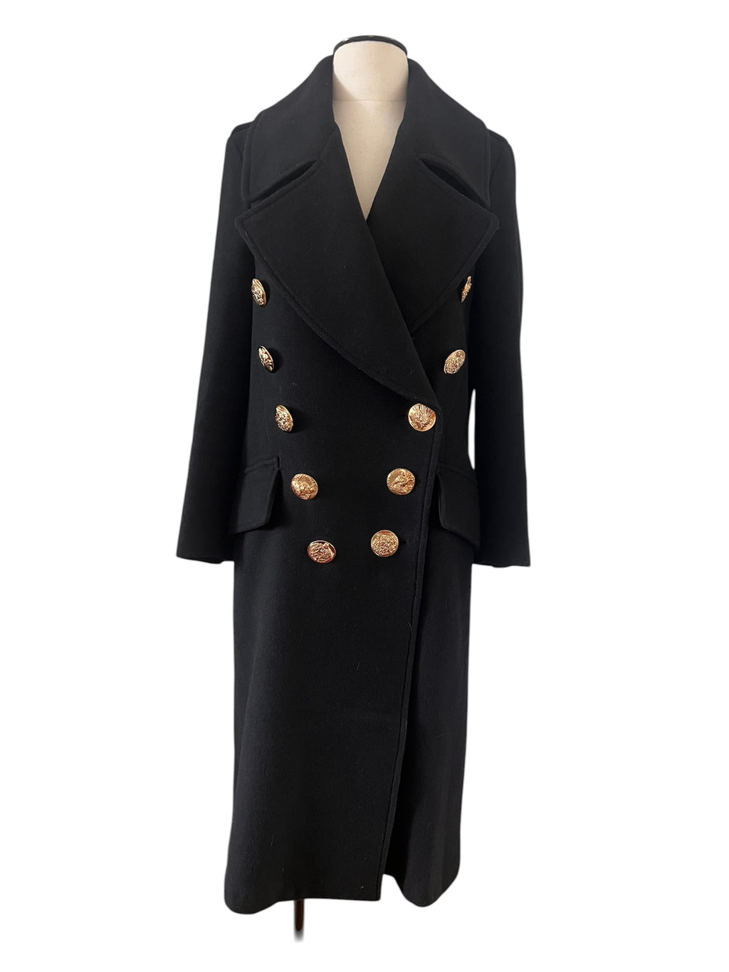 Manteau style militaire en laine Burberry