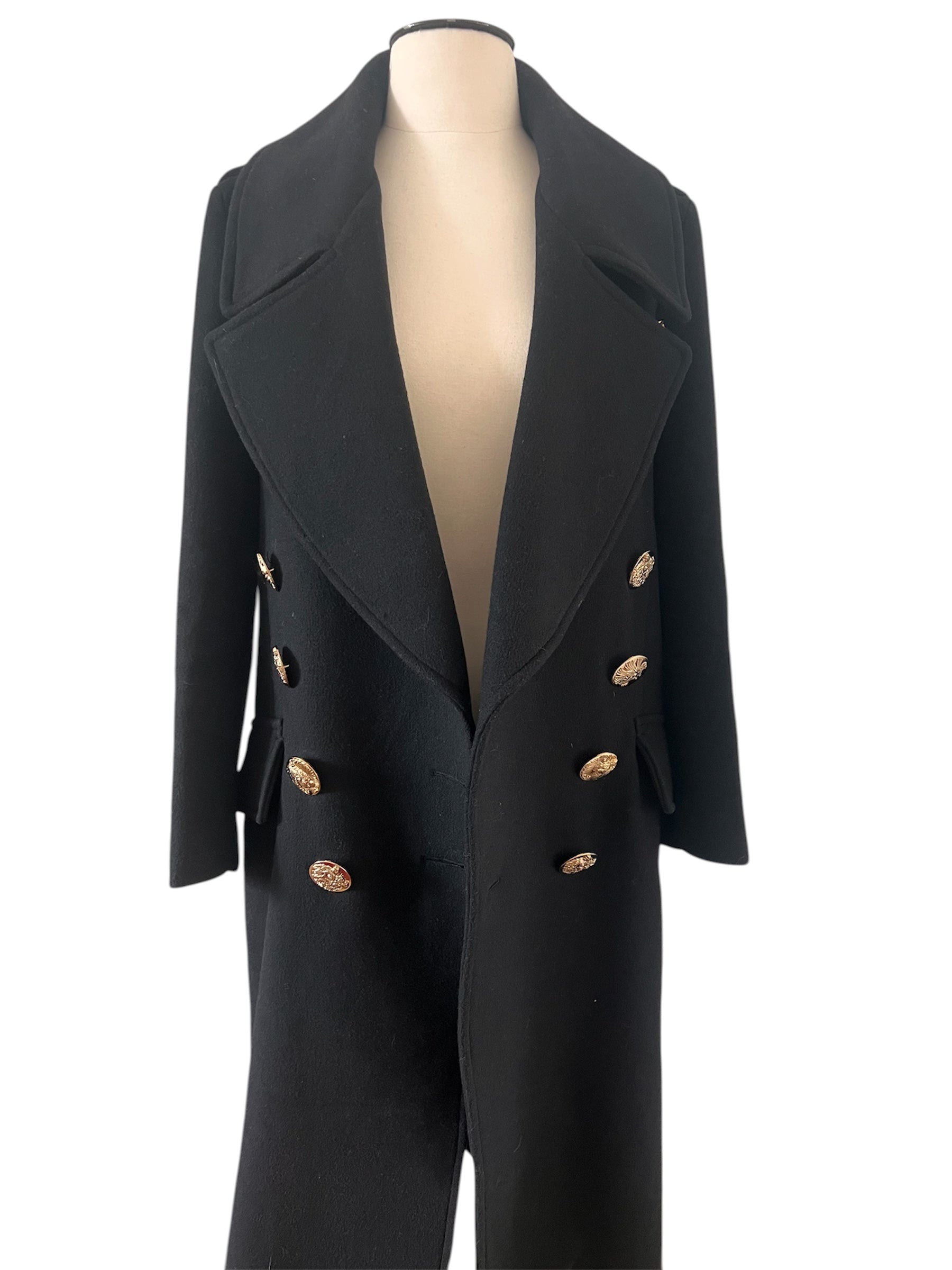 Manteau style militaire en laine Burberry