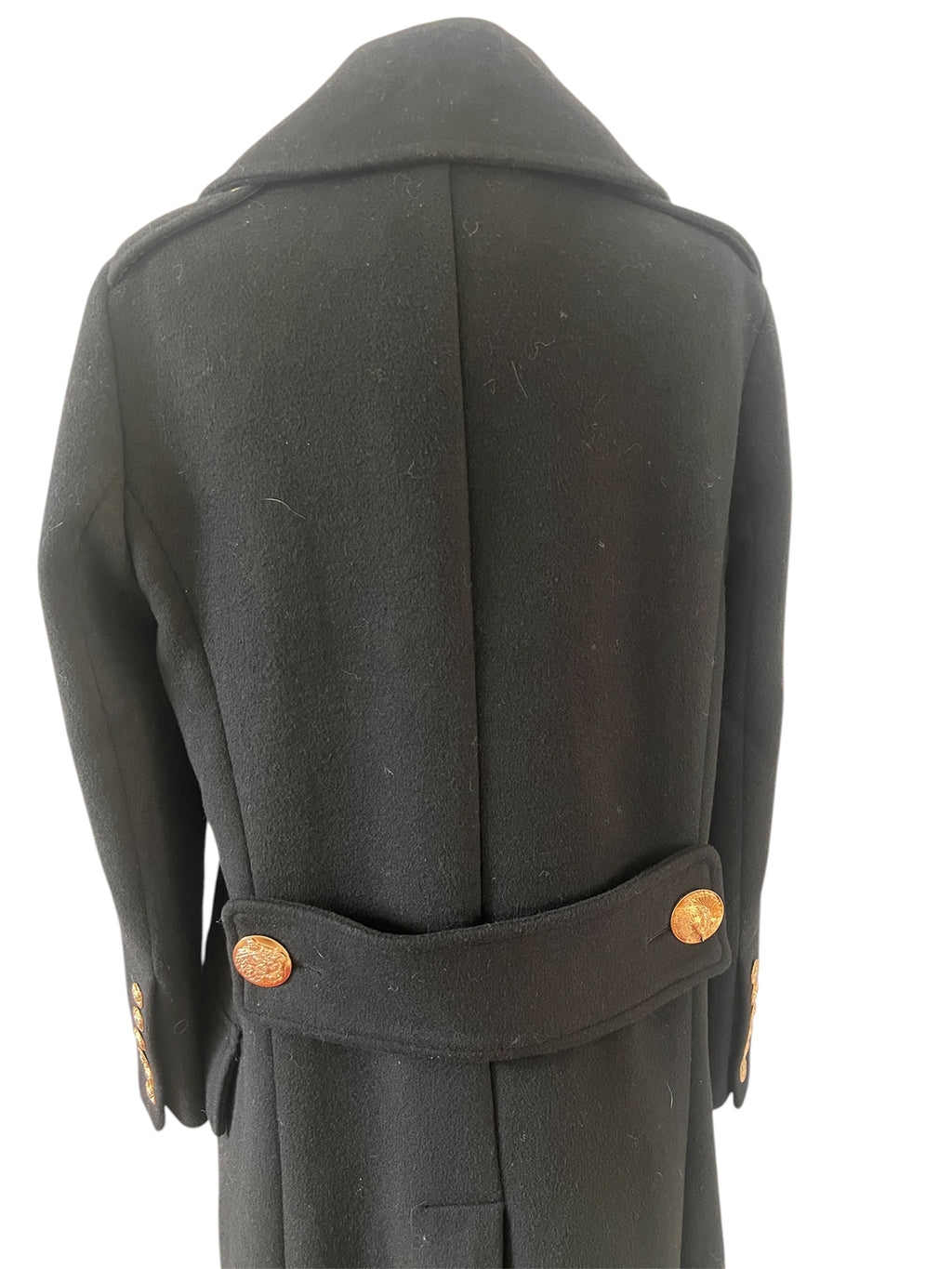 Manteau style militaire en laine Burberry