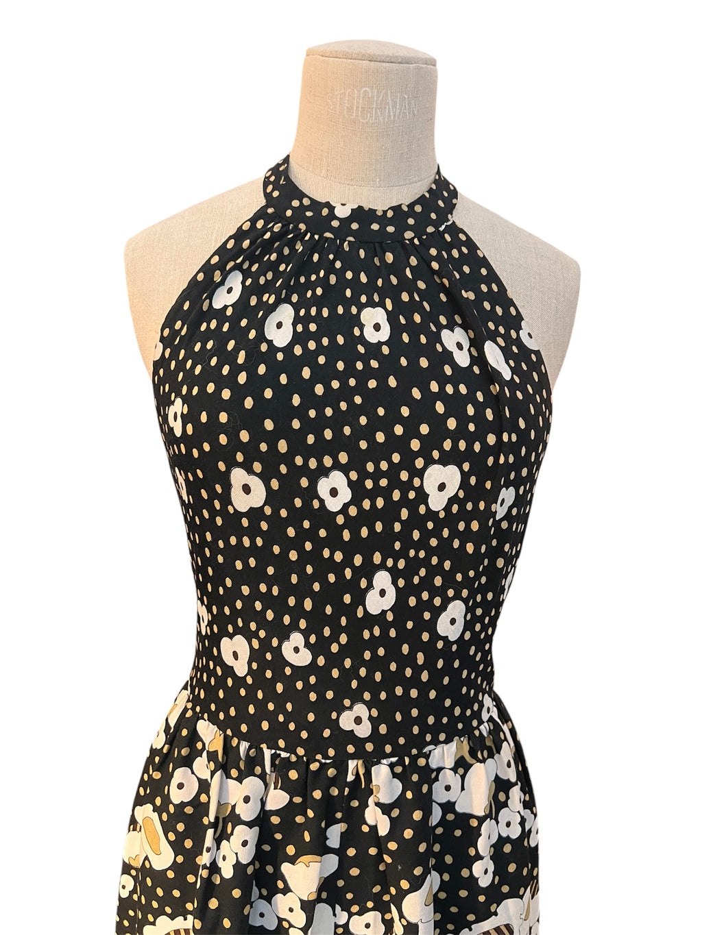 Robe maxi imprimée floral Lanvin circa 1972