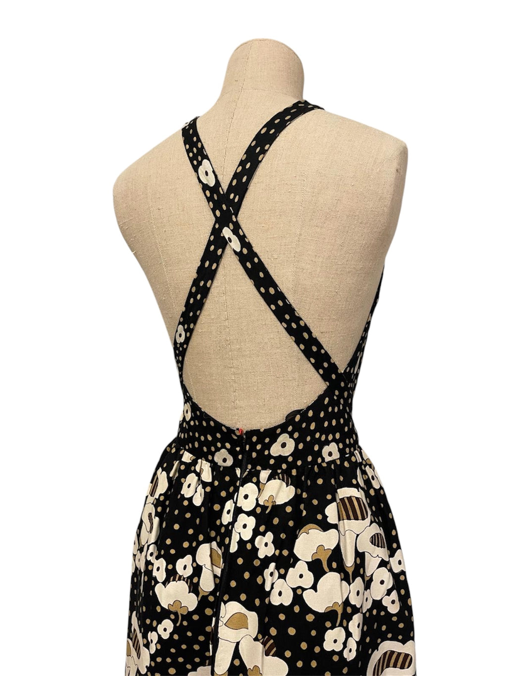 Robe maxi imprimée floral Lanvin circa 1972