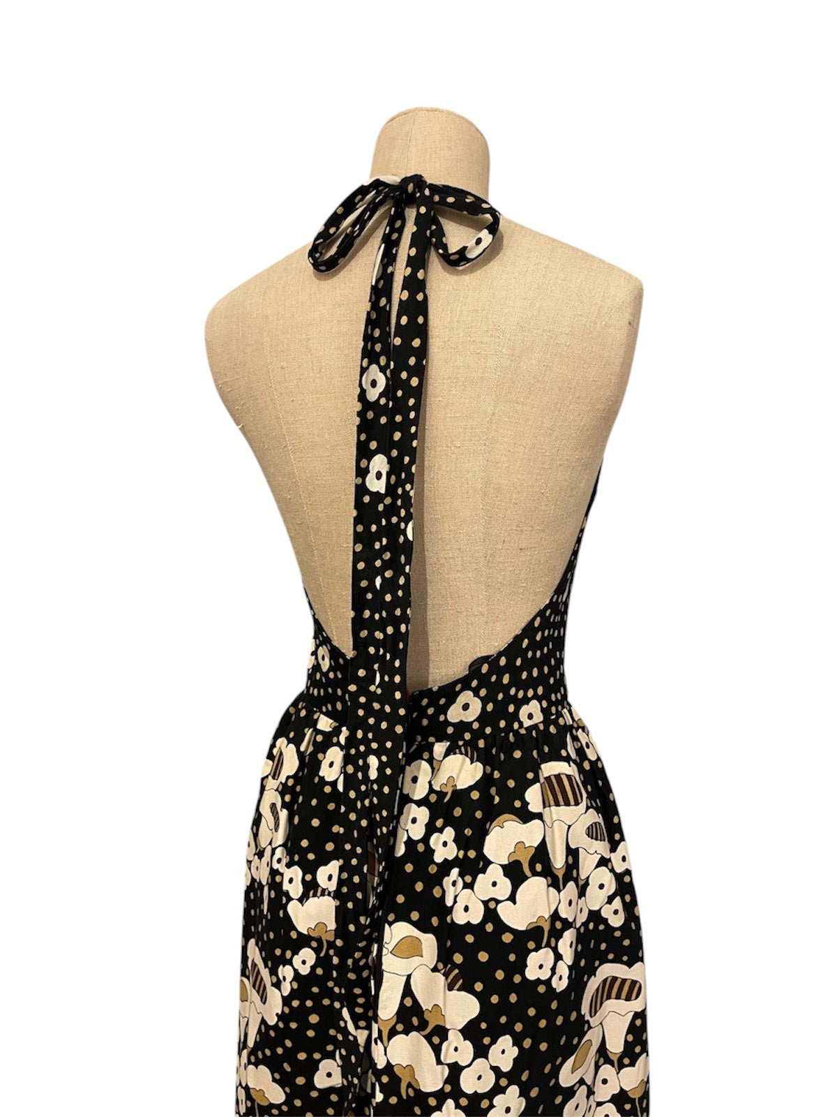 Robe maxi imprimée floral Lanvin circa 1972