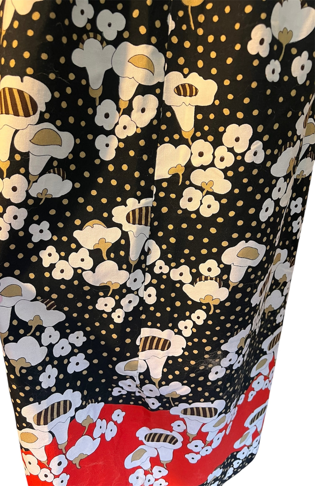 Robe maxi imprimée floral Lanvin circa 1972