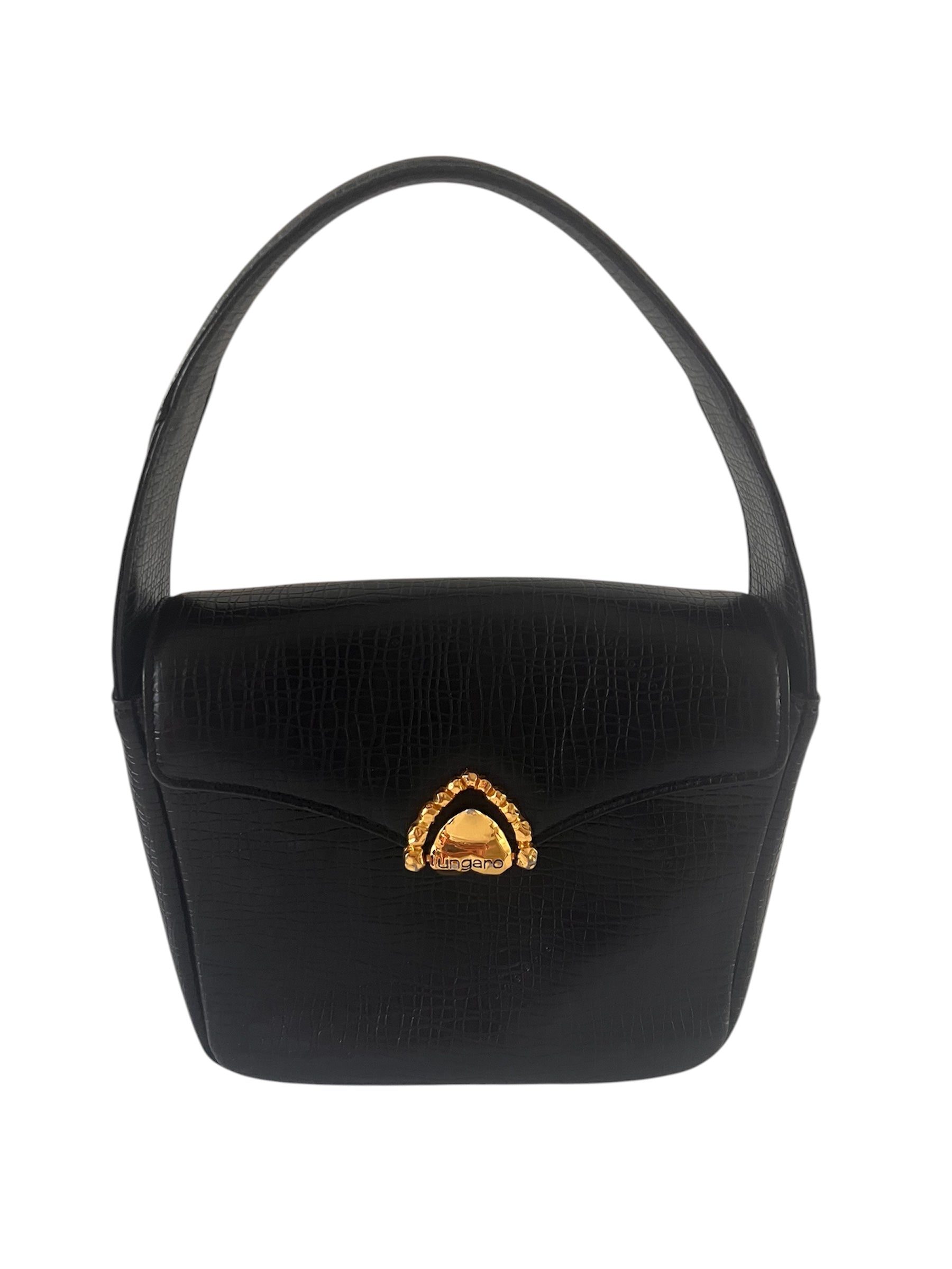 Sac vintage noir Emanuel Ungaro