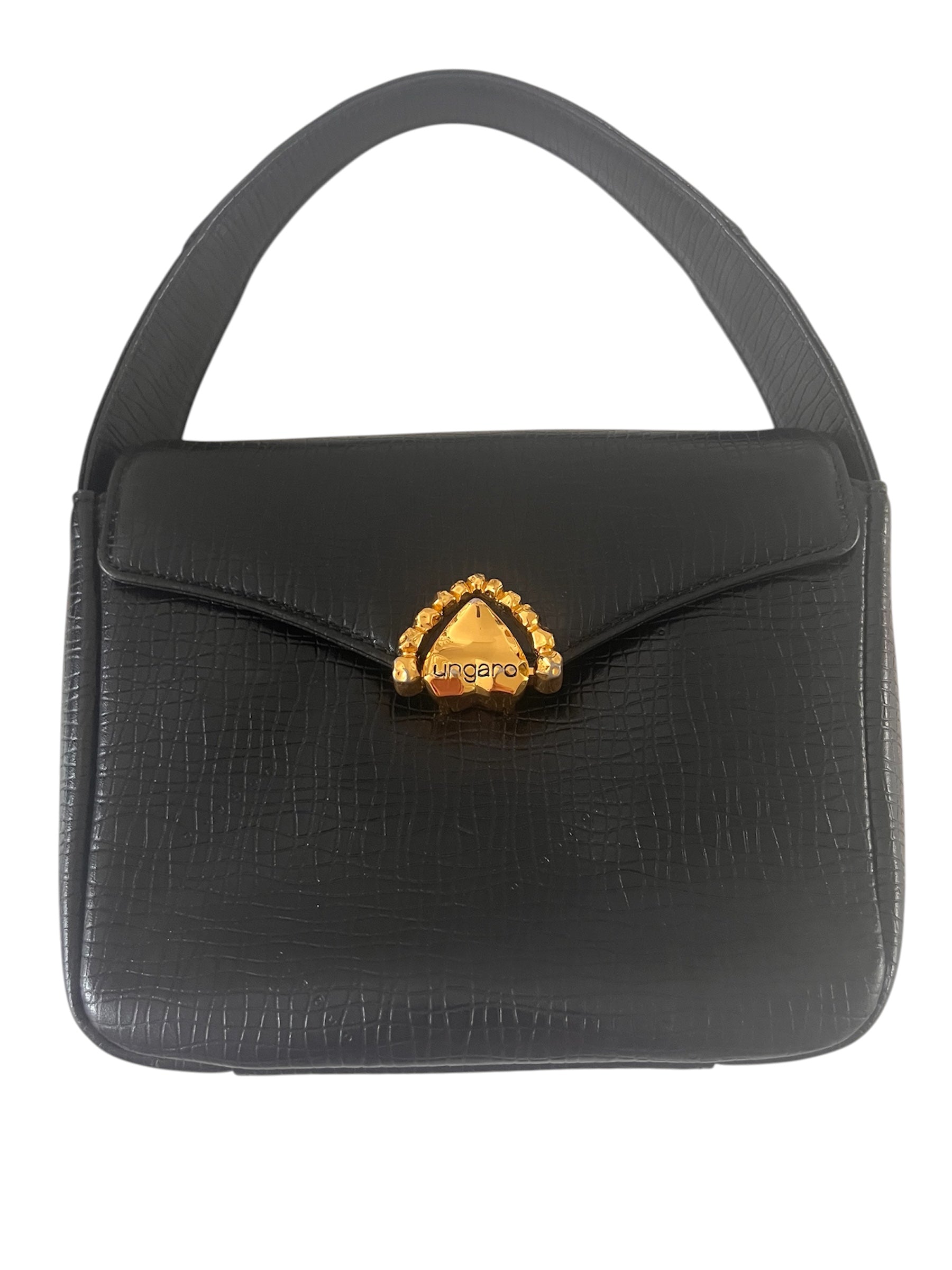 Sac vintage noir Emanuel Ungaro