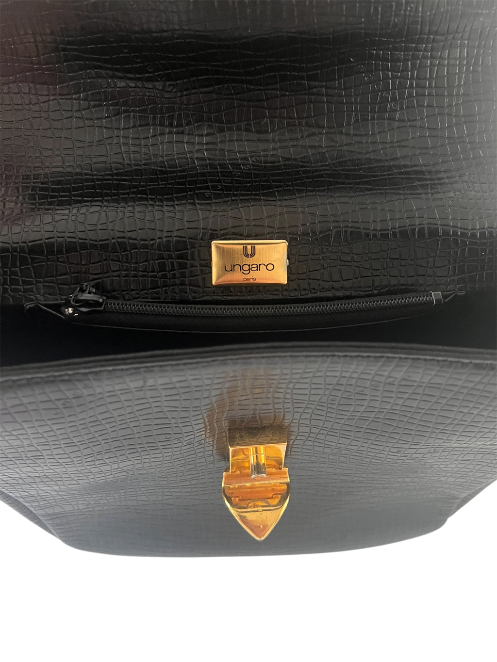 Sac vintage noir Emanuel Ungaro