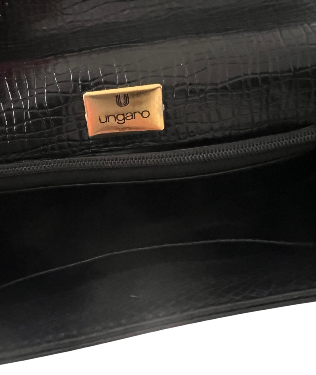 Sac vintage noir Emanuel Ungaro